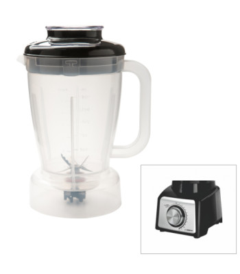 COPO MONDIAL L 1000 TRANSLÚCIDO  (TAMPA PRETA)